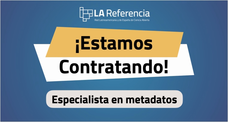 LA Referencia abre convocatoria para especialista en metadatos